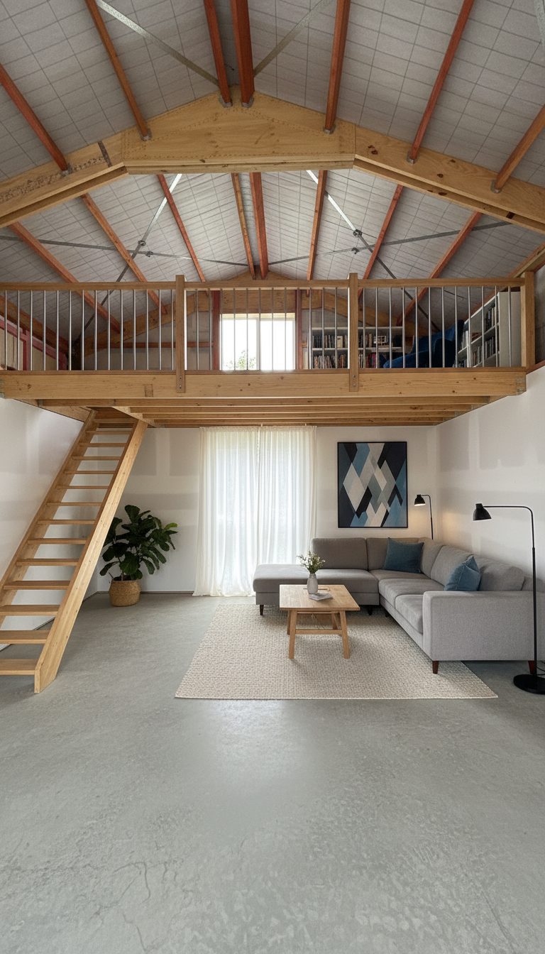Styled open-plan living space